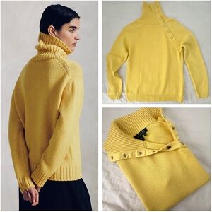 Ralph Lauren Turtleneck Sweater with Side Button Detail